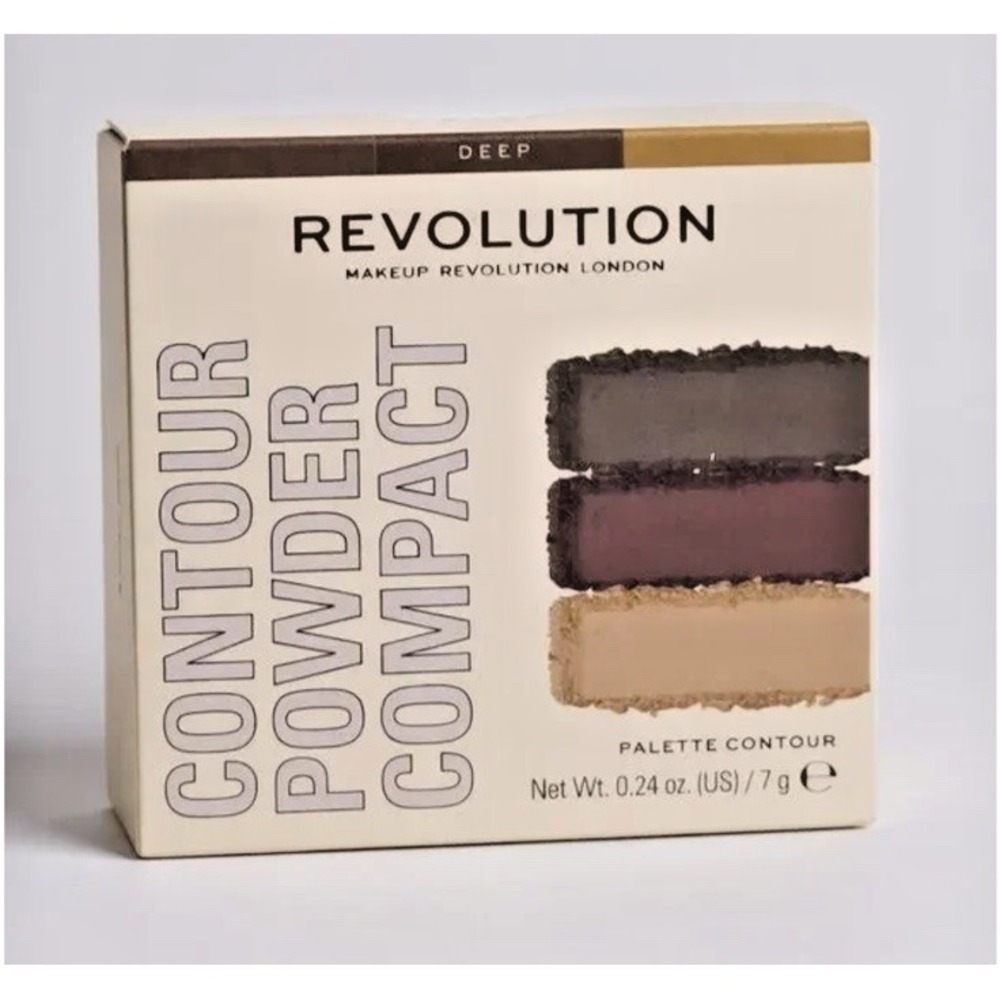 Revolution Face Powder Contour Compact Deep Bronzer Highlighter Matte Shimmer